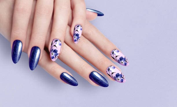 Elegant nail extensions at Ishu Beauty Salon, Kathmandu
